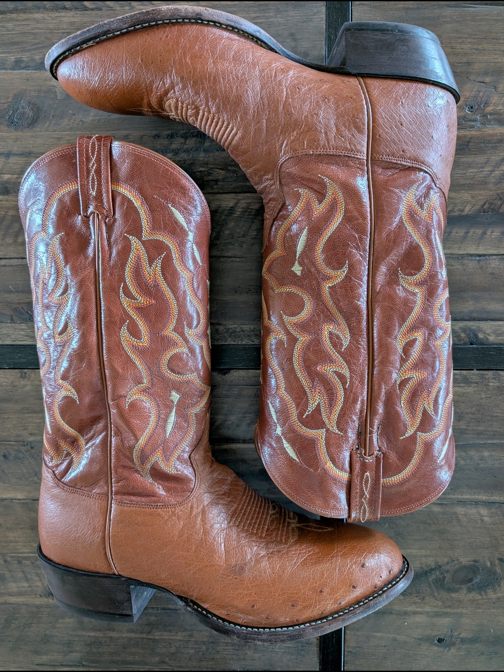 Tony Lama CT873 Bonham 13-inch Tall Men's Exotic Boots In Size 11.5